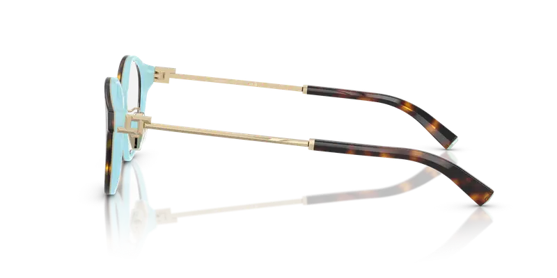 Tiffany Donna TF2275D 8134 Montature da vista Acetato Marrone Trasparente Rotonda Normale miniatura 3