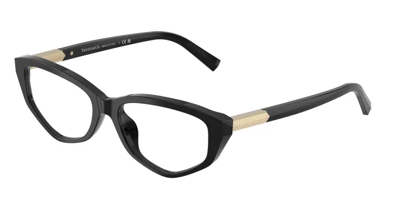 Donna TF2276 8001 Montature da vista Acetato Nero Trasparente Geometrica Normale