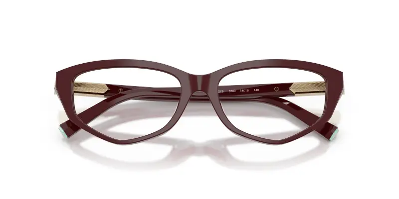 Donna TF2276 8389 Montature da vista Acetato Viola Trasparente Geometrica Normale miniatura 2