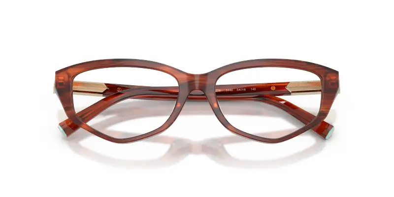 Donna TF2276 8440 Montature da vista Acetato Tartaruga Trasparente Geometrica Normale miniatura 2