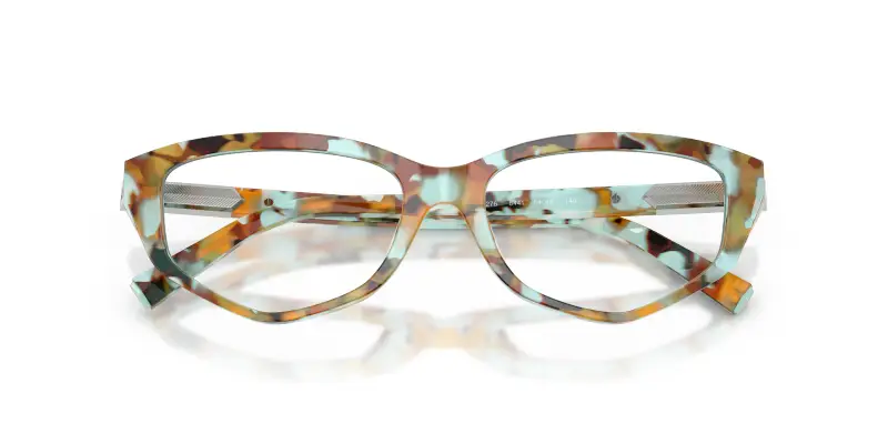 Donna TF2276 8441 Montature da vista Acetato Tartaruga Trasparente Geometrica Normale miniatura 2