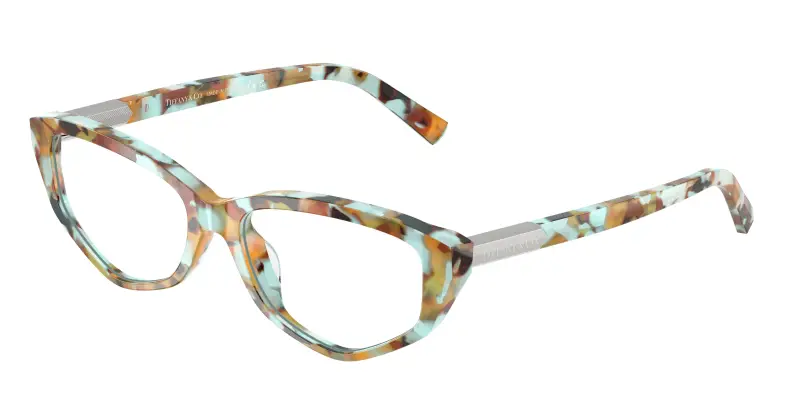 Donna TF2276 8441 Montature da vista Acetato Tartaruga Trasparente Geometrica Normale