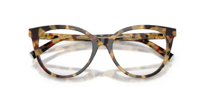 Donna TF2277 8064 Montature da vista Acetato Tartaruga Trasparente Cat Eye Normale miniatura 2