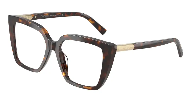 Donna TF2278 8015 Montature da vista Acetato Tartaruga Trasparente Squadrata Normale