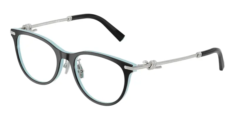 Donna TF2279D 8055 Montature da vista Acetato Nero Trasparente Rotonda Normale