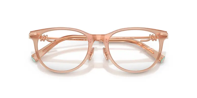 Donna TF2279D 8268 Montature da vista Acetato Rosa Trasparente Rotonda Normale miniatura 2