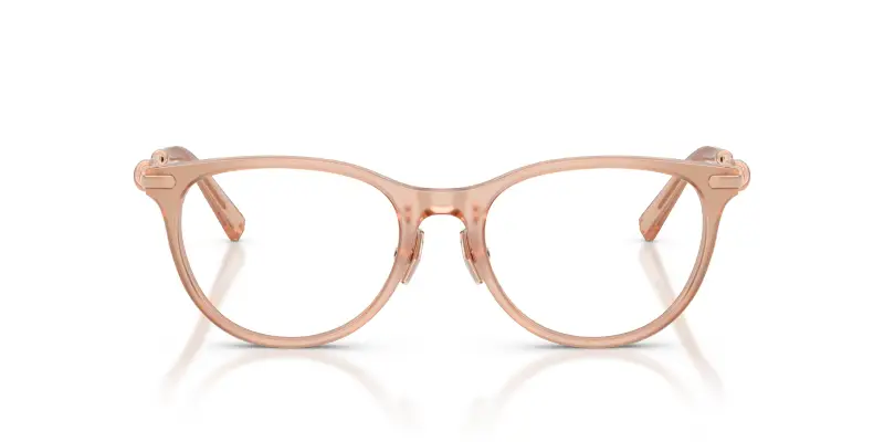 Donna TF2279D 8268 Montature da vista Acetato Rosa Trasparente Rotonda Normale miniatura 3