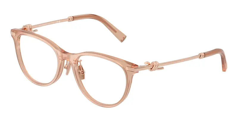 Donna TF2279D 8268 Montature da vista Acetato Rosa Trasparente Rotonda Normale