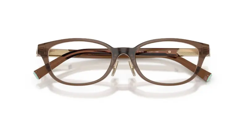 Donna TF2280D 8255 Montature da vista Acetato Marrone Trasparente Pillow Normale miniatura 2