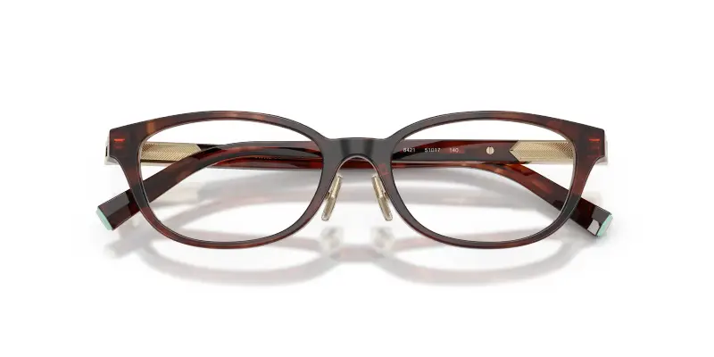 Donna TF2280D 8421 Montature da vista Acetato Marrone Trasparente Pillow Normale miniatura 2