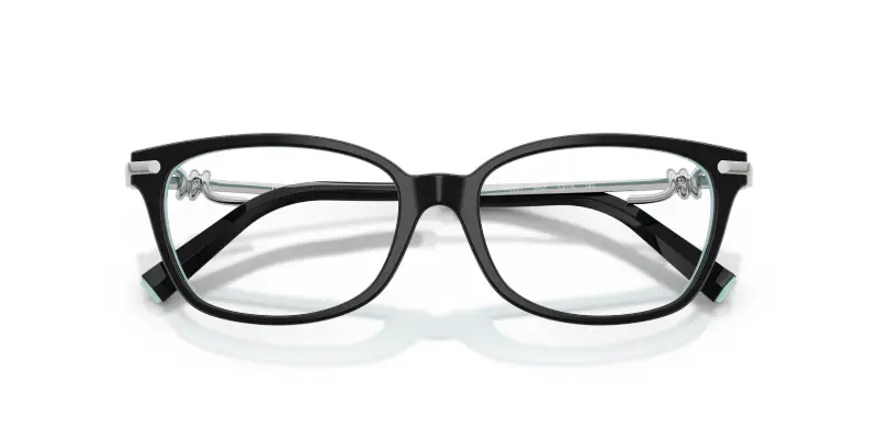 Donna TF2281 8055 Montature da vista Acetato Nero Trasparente Pillow Normale miniatura 2