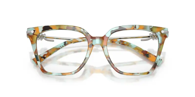 Donna TF2284B 8441 Montature da vista Acetato Tartaruga Trasparente Squadrata Normale miniatura 2