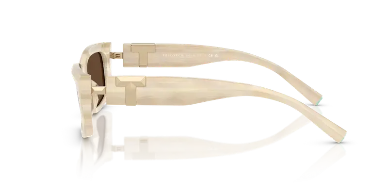 Tiffany Occhiali da sole Donna Beige 845509 miniatura 3