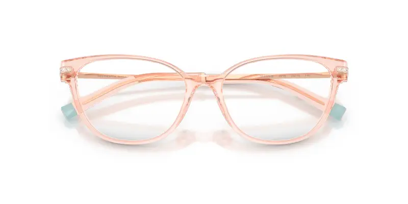 Donna Tiffany TF2223B 8278 Montature da vista Acetato Trasparente Trasparente Cat Eye Normale miniatura 2