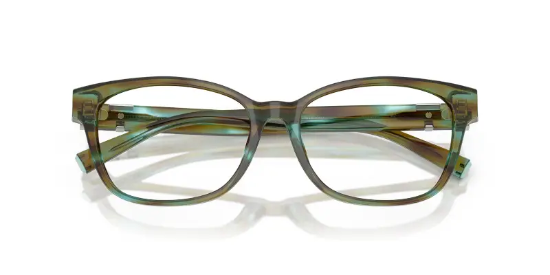 Donna Tiffany TF2270B 8124 Montature da vista Acetato Blu Trasparente Pillow Normale miniatura 2