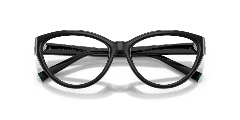 Donna Tiffany TF2287U 8001 Montature da vista Iniettato Nero Trasparente Cat Eye Normale miniatura 2