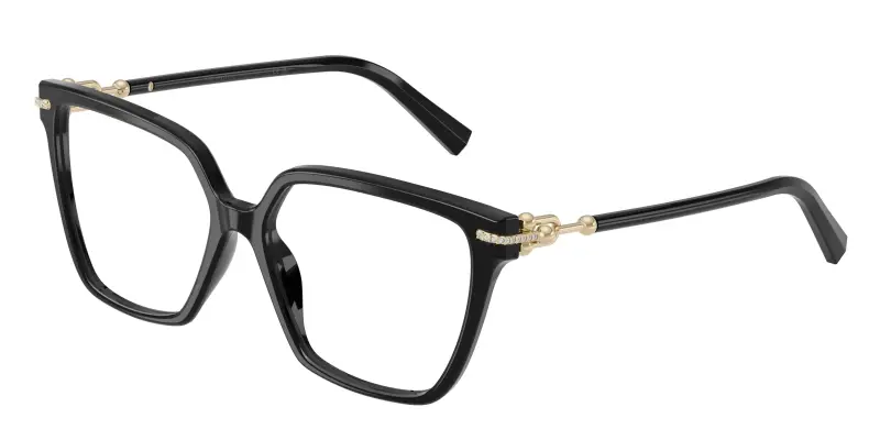 Donna Tiffany TF2290BU 8001 Montature da vista Acetato Nero Trasparente Squadrata Normale