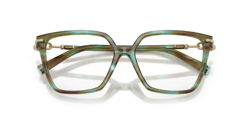 Donna Tiffany TF2290BU 8124 Montature da vista Acetato Blu Trasparente Squadrata Normale miniatura 2