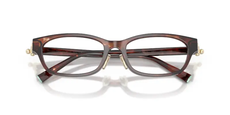 Donna Tiffany TF2291D 8421 Montature da vista Acetato Marrone Trasparente Pillow Normale miniatura 2