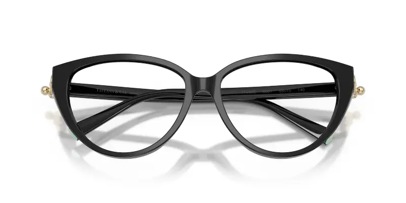 Donna Tiffany TF2292 8001 Montature da vista Acetato Nero Trasparente Cat Eye Normale miniatura 2
