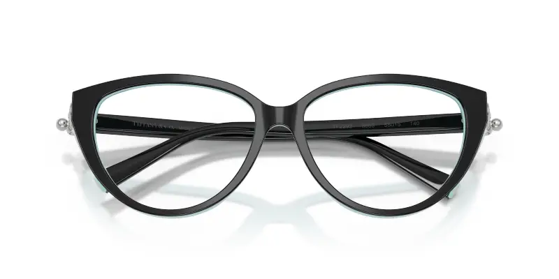 Donna Tiffany TF2292 8055 Montature da vista Acetato Nero Trasparente Cat Eye Normale miniatura 2