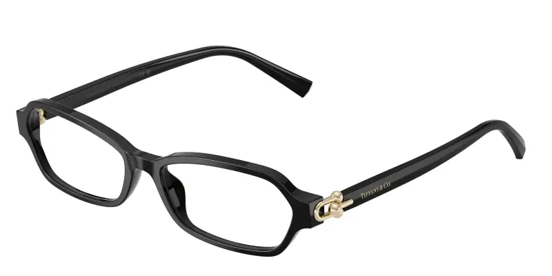 Donna Tiffany TF2293U 8001 Montature da vista Acetato Nero Trasparente Geometrica Normale