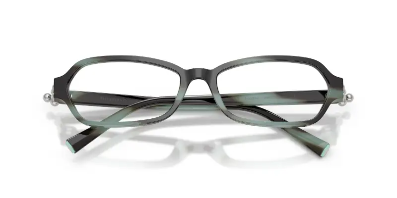 Donna Tiffany TF2293U 8443 Montature da vista Acetato Tartaruga Trasparente Geometrica Normale miniatura 2