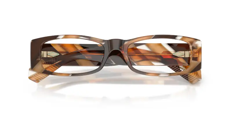 Donna Tiffany TF2294U 8454 Montature da vista Acetato Marrone Trasparente Squadrata Normale miniatura 2