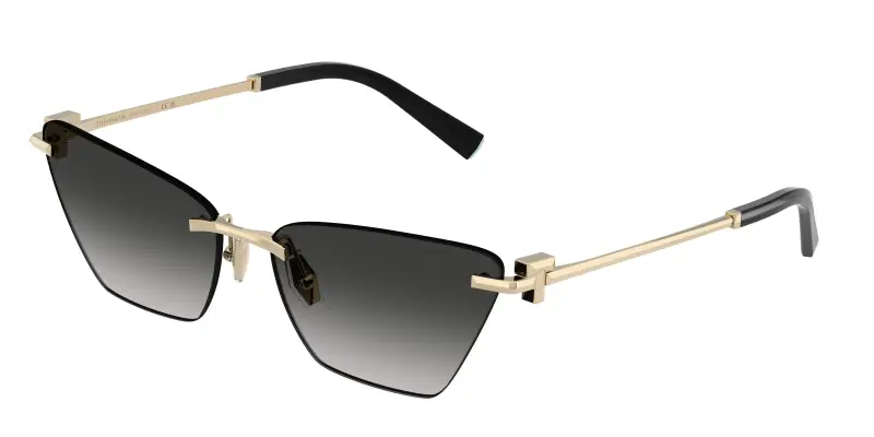 Donna Tiffany TF3120 62413C Occhiali da sole Metallo Oro Grigio Farfalla Normale Sfumato