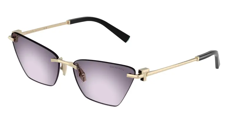 Donna Tiffany TF3120 62438H Occhiali da sole Metallo Oro Viola Farfalla Normale