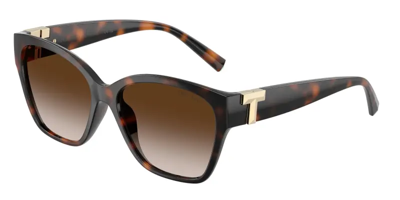 Donna Tiffany TF4254U 80153B Occhiali da sole Iniettato Tartaruga Marrone Squadrata Normale Sfumato