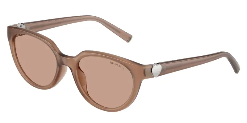 Donna Tiffany TF4256D 844973 Occhiali da sole Iniettato Marrone Marrone Cat Eye Normale