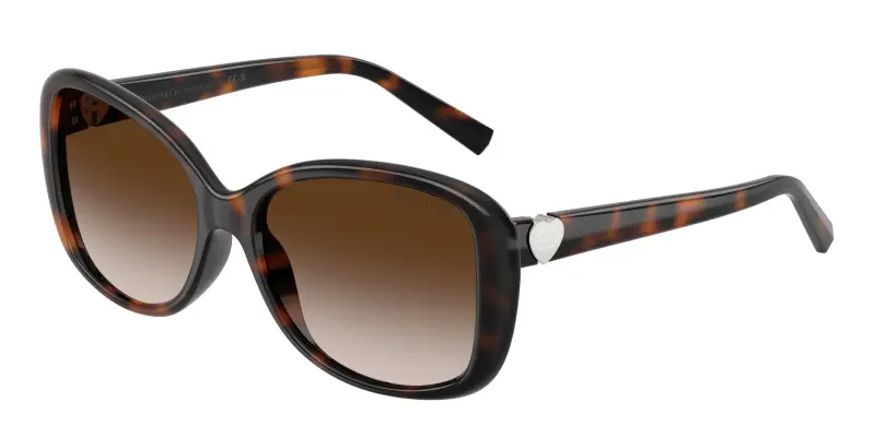 Donna Tiffany TF4257U 80153B Occhiali da sole Iniettato Tartaruga Marrone Pillow Normale Sfumato