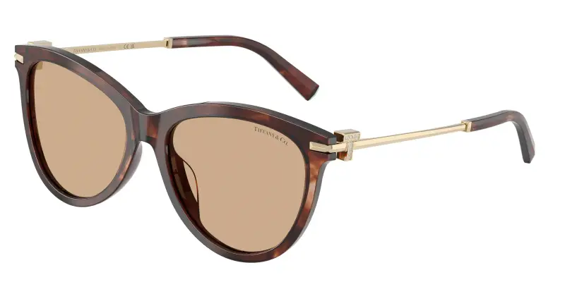 Donna Tiffany TF4258BU 8421/8 Occhiali da sole Acetato Marrone Giallo Pantos Normale