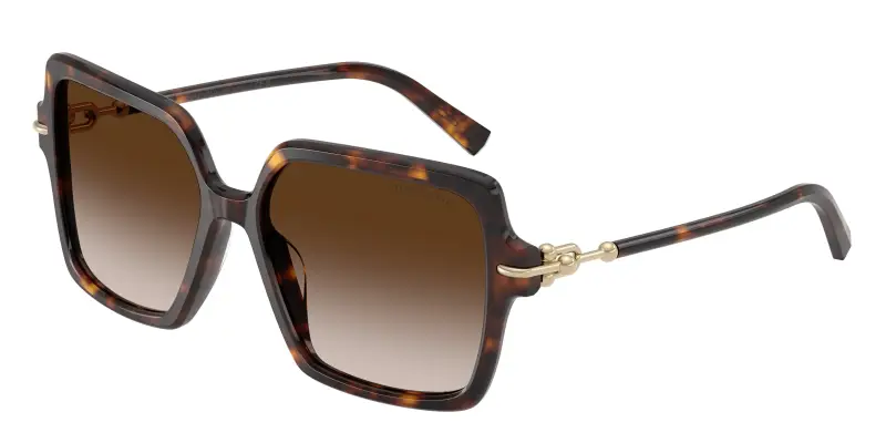 Donna Tiffany TF4260U 80153B Occhiali da sole Acetato Tartaruga Marrone Squadrata Normale Sfumato