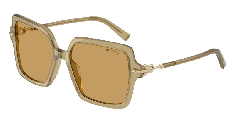 Donna Tiffany TF4260U 846173 Occhiali da sole Acetato Marrone Ocra Squadrata Normale