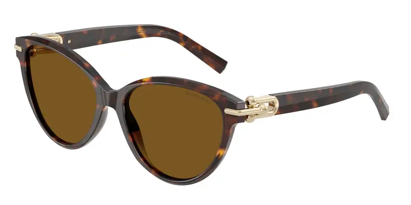 Donna Tiffany TF4261 801583 Occhiali da sole Acetato Tartaruga Marrone Cat Eye Polarizzata