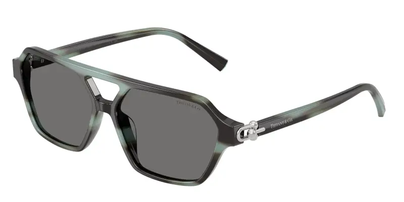 Donna Tiffany TF4264U 844381 Occhiali da sole Acetato Tartaruga Grigio Squadrata Polarizzata