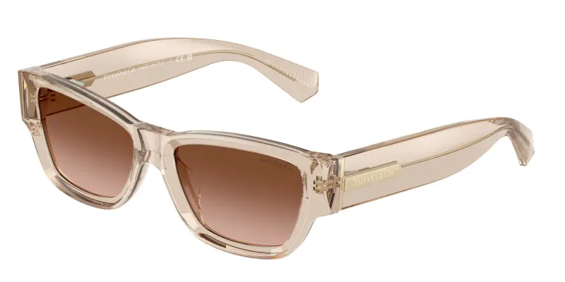 Donna Tiffany TF4265U 84453B Occhiali da sole Acetato Marrone Marrone Squadrata Normale Sfumato