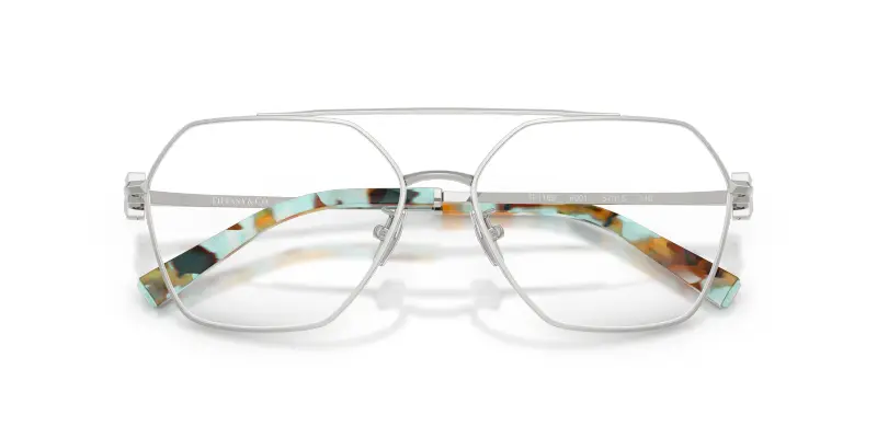 Unisex TF1169 6001 Montature da vista Acciaio Argento Trasparente Geometrica Normale miniatura 2