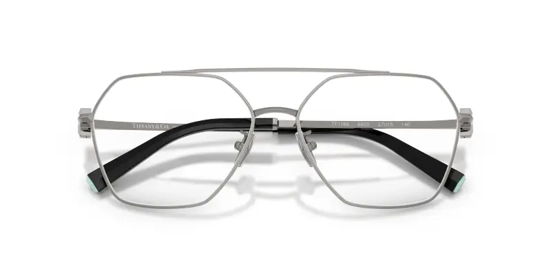 Unisex TF1169 6003 Montature da vista Acciaio Grigio Trasparente Geometrica Normale miniatura 2