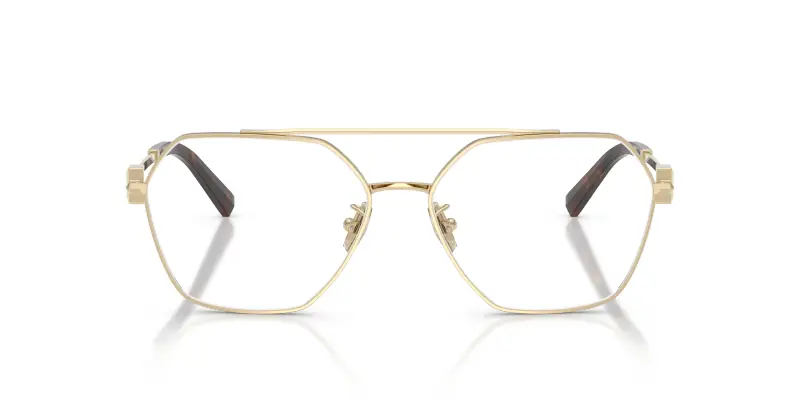 Unisex TF1169 6021 Montature da vista Acciaio Oro Trasparente Geometrica Normale miniatura 3