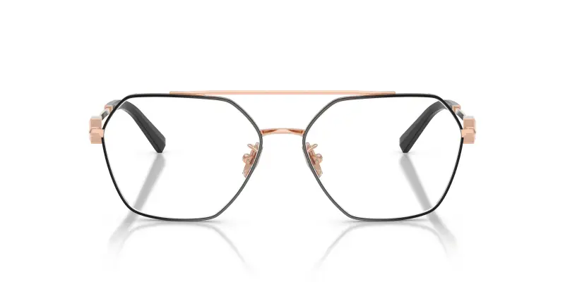 Unisex TF1169 6105 Montature da vista Acciaio Nero Trasparente Geometrica Normale miniatura 3