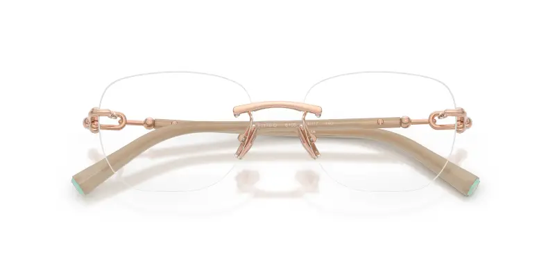 Unisex TF1170D 6105 Montature da vista Metallo Oro Trasparente Squadrata Normale miniatura 2