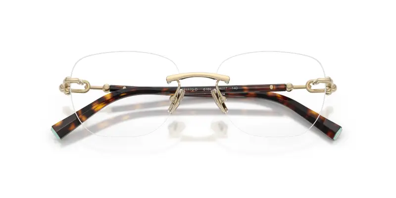 Unisex TF1170D 6189 Montature da vista Metallo Oro Trasparente Squadrata Normale miniatura 2