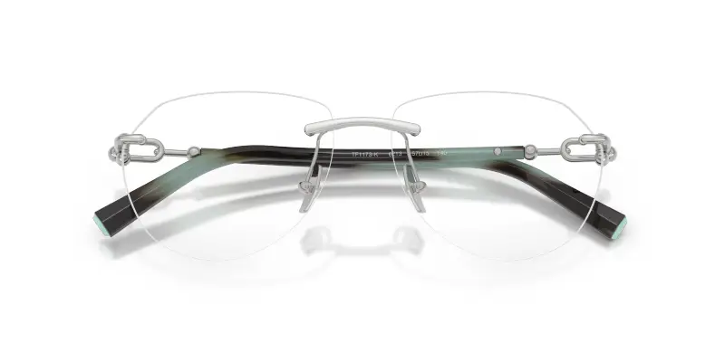 Unisex TF1173K 6213 Montature da vista Metallo Argento Trasparente Pilot Normale miniatura 2