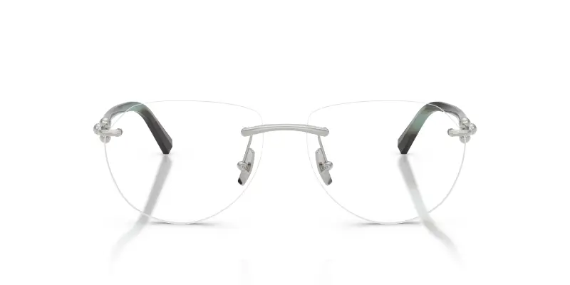 Unisex TF1173K 6213 Montature da vista Metallo Argento Trasparente Pilot Normale miniatura 3