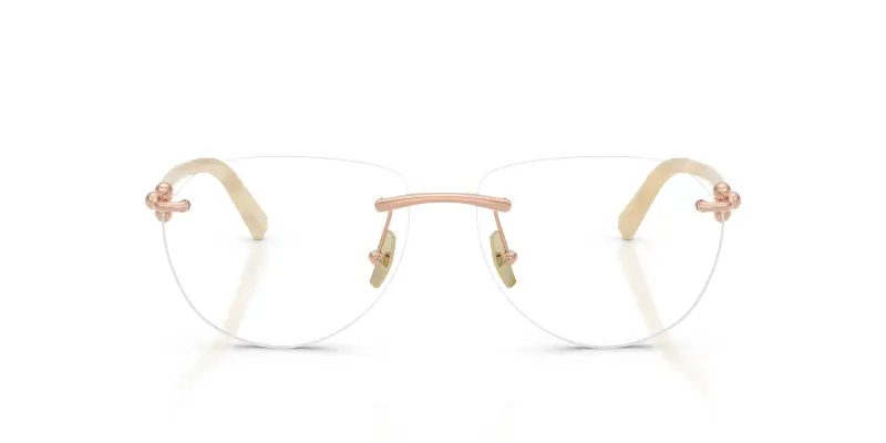 Unisex TF1173K 6214 Montature da vista Metallo Oro Trasparente Pilot Normale miniatura 3