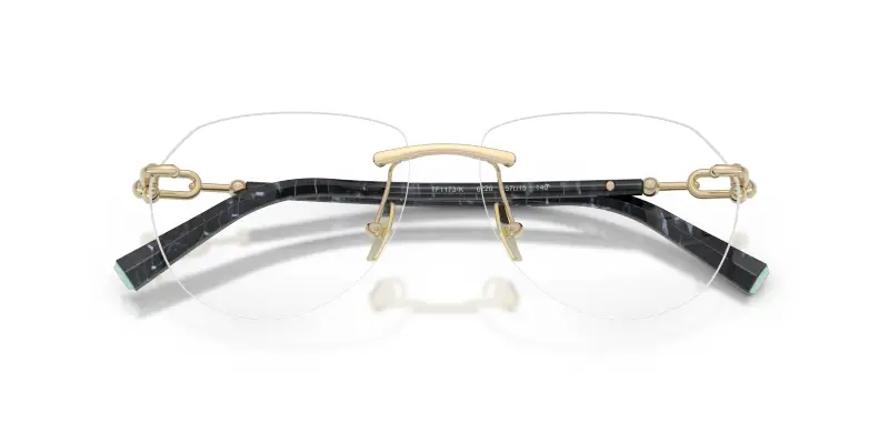 Unisex TF1173K 6220 Montature da vista Metallo Oro Trasparente Pilot Normale miniatura 2