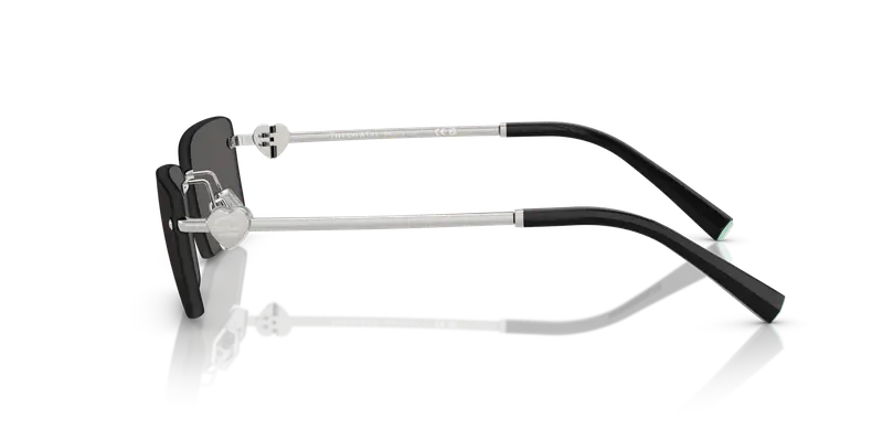 Tiffany Unisex TF3108B 6001S4 Occhiali da sole Metallo Argento Grigio Squadrata Normale miniatura 3